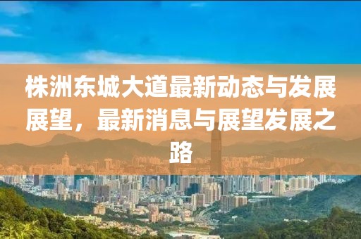 株洲东城大道最新动态与发展展望，最新消息与展望发展之路
