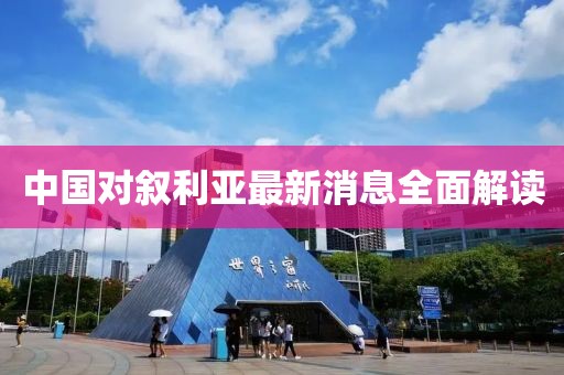 中国对叙利亚最新消息全面解读