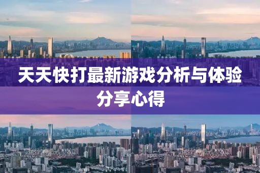 天天快打最新游戏分析与体验分享心得
