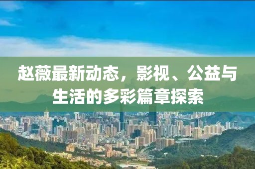 赵薇最新动态，影视、公益与生活的多彩篇章探索