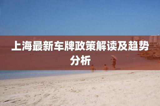 上海最新车牌政策解读及趋势分析