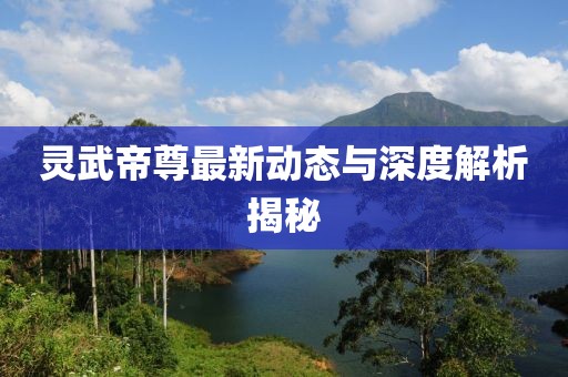 灵武帝尊最新动态与深度解析揭秘