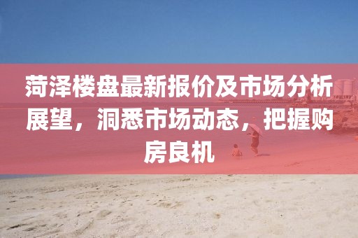 菏泽楼盘最新报价及市场分析展望，洞悉市场动态，把握购房良机