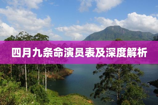 四月九条命演员表及深度解析