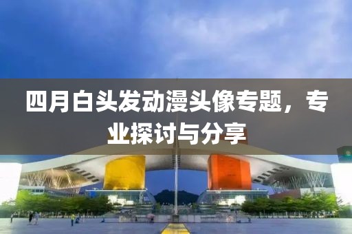四月白头发动漫头像专题，专业探讨与分享