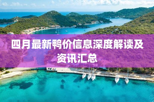 四月最新鸭价信息深度解读及资讯汇总