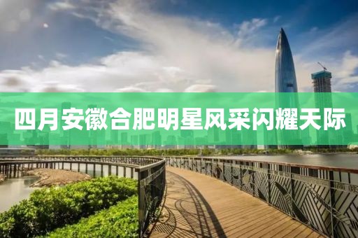 四月安徽合肥明星风采闪耀天际