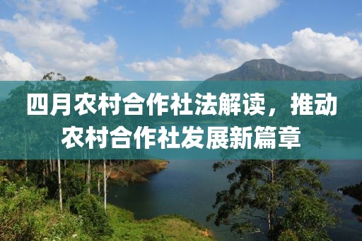 四月农村合作社法解读，推动农村合作社发展新篇章