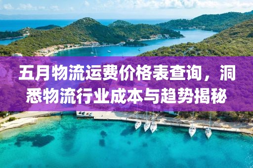 五月物流运费价格表查询，洞悉物流行业成本与趋势揭秘
