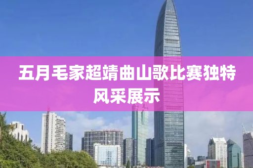 五月毛家超靖曲山歌比赛独特风采展示