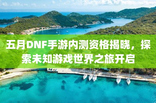 五月DNF手游内测资格揭晓，探索未知游戏世界之旅开启