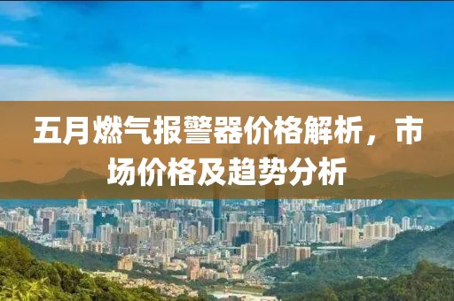 五月燃气报警器价格解析，市场价格及趋势分析