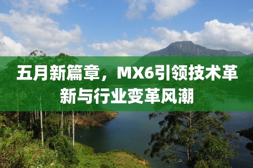 五月新篇章，MX6引领技术革新与行业变革风潮