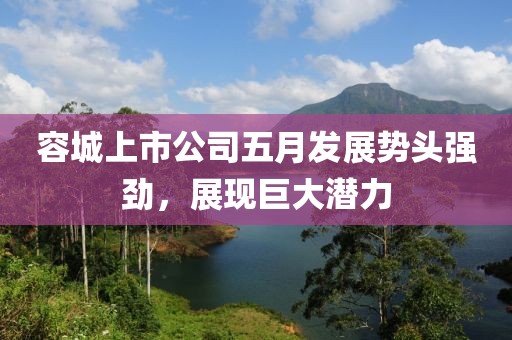 容城上市公司五月发展势头强劲，展现巨大潜力