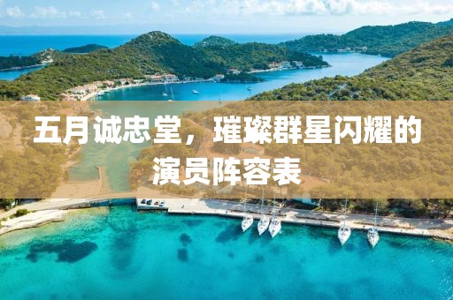 五月诚忠堂，璀璨群星闪耀的演员阵容表