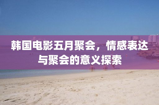 韩国电影五月聚会，情感表达与聚会的意义探索