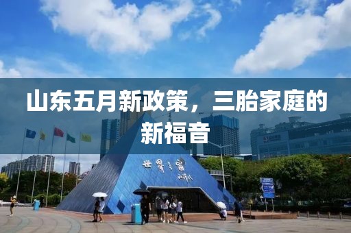 山东五月新政策，三胎家庭的新福音