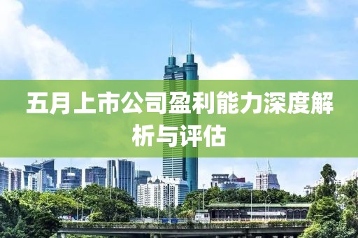五月上市公司盈利能力深度解析与评估