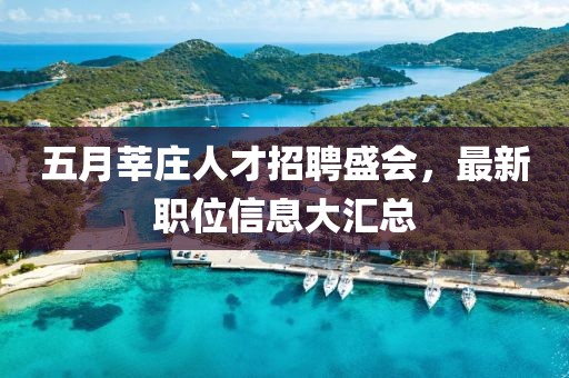 五月莘庄人才招聘盛会，最新职位信息大汇总