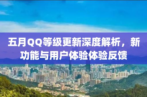 五月QQ等级更新深度解析，新功能与用户体验体验反馈