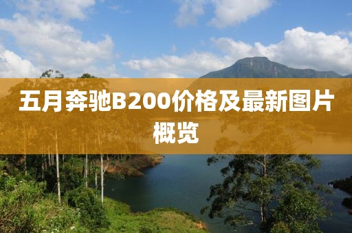 五月奔驰B200价格及最新图片概览