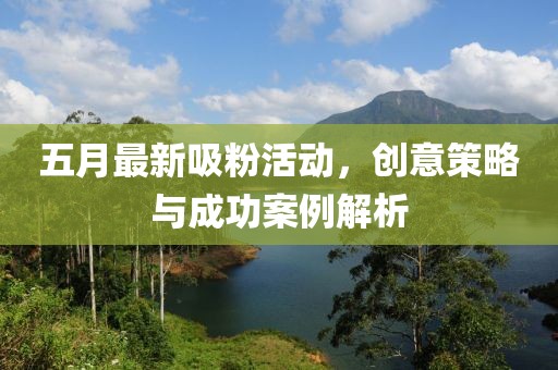 五月最新吸粉活动，创意策略与成功案例解析
