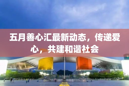 五月善心汇最新动态，传递爱心，共建和谐社会