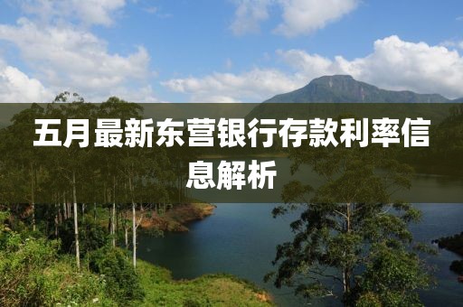 五月最新东营银行存款利率信息解析