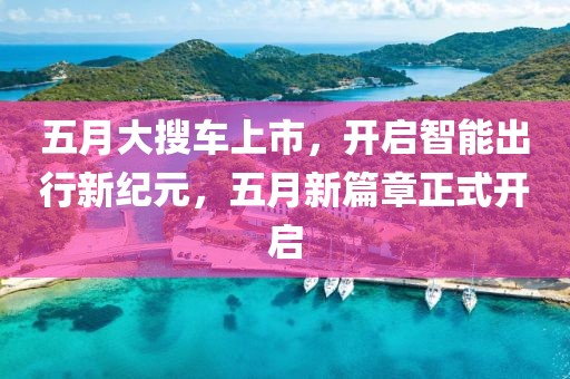 五月大搜车上市，开启智能出行新纪元，五月新篇章正式开启