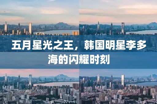 五月星光之王，韩国明星李多海的闪耀时刻