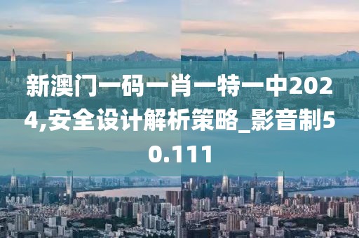 新澳门一码一肖一特一中2024,安全设计解析策略_影音制50.111