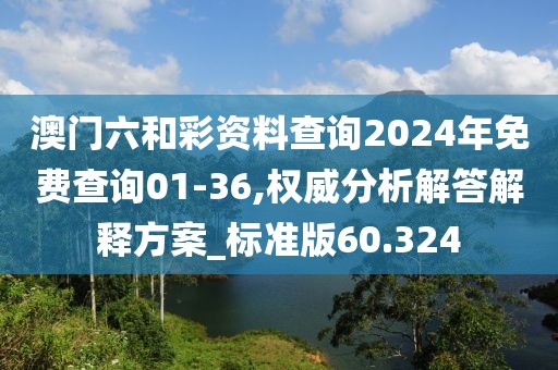 澳门六和彩资料查询2024年免费查询01-36,权威分析解答解释方案_标准版60.324