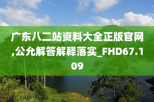 广东八二站资料大全正版官网,公允解答解释落实_FHD67.109