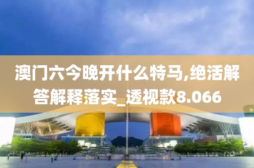 澳门六今晚开什么特马,绝活解答解释落实_透视款8.066