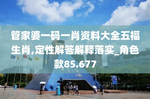 管家婆一码一肖资料大全五福生肖,定性解答解释落实_角色款85.677