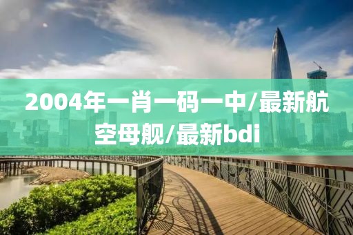 2004年一肖一码一中/最新航空母舰/最新bdi
