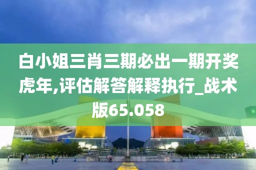 白小姐三肖三期必出一期开奖虎年,评估解答解释执行_战术版65.058