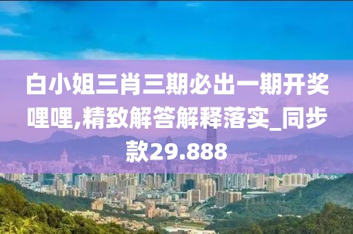 白小姐三肖三期必出一期开奖哩哩,精致解答解释落实_同步款29.888