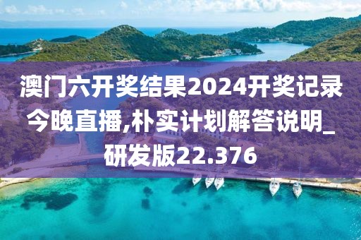 澳门六开奖结果2024开奖记录今晚直播,朴实计划解答说明_研发版22.376
