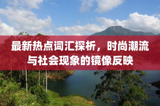 最新热点词汇探析，时尚潮流与社会现象的镜像反映
