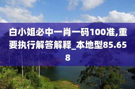 白小姐必中一肖一码100准,重要执行解答解释_本地型85.658