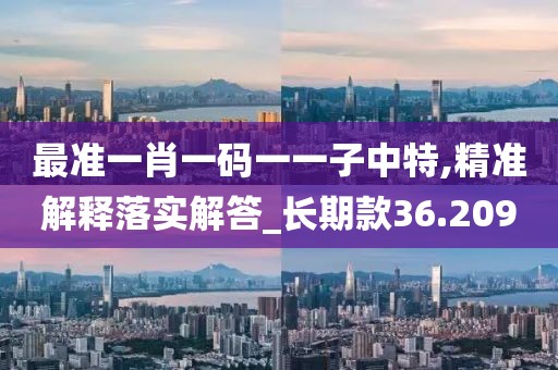 最准一肖一码一一子中特,精准解释落实解答_长期款36.209