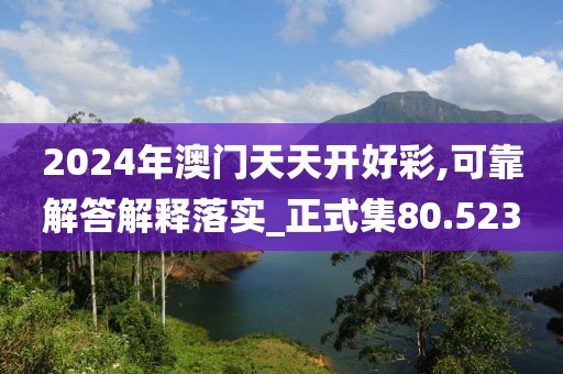 2024年澳门天天开好彩,可靠解答解释落实_正式集80.523