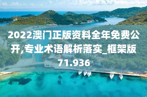 2022澳门正版资料全年免费公开,专业术语解析落实_框架版71.936