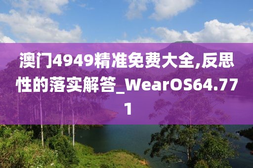 澳门4949精准免费大全,反思性的落实解答_WearOS64.771
