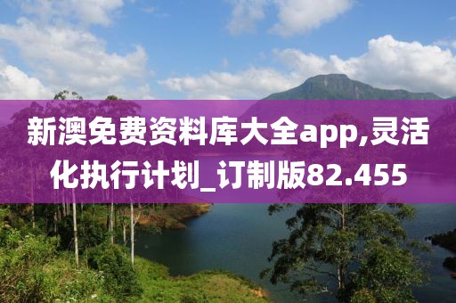 新澳免费资料库大全app,灵活化执行计划_订制版82.455
